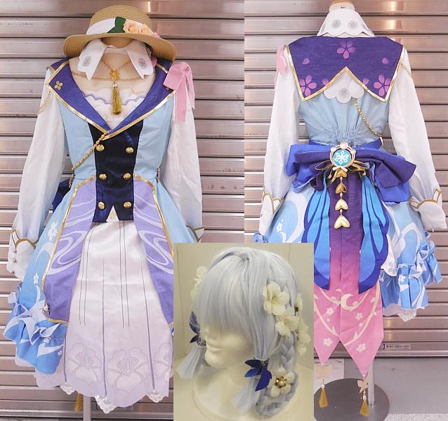 まんだらけ | コスプレの館 - [毎日オークション出品 情報]「原神/神里綾華/花時に訪れた手紙/ウィッグ付き/女性用Mサイズ(日本サイズ)/コスプレ衣装」を出品しています