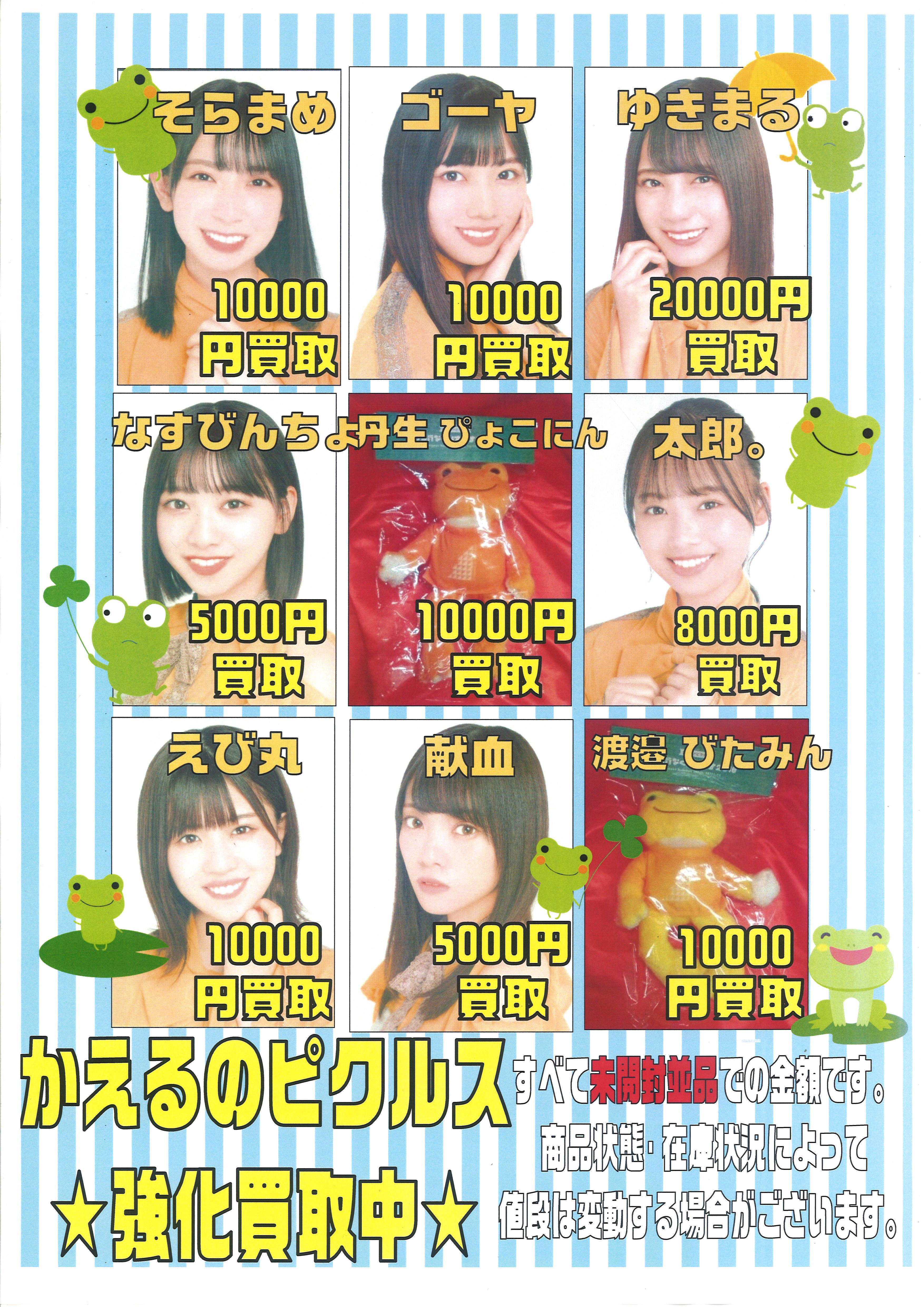 まんだらけ 小倉店 女性アイドル 小倉店限定 日向坂46 かえるのピクルス 高価買取