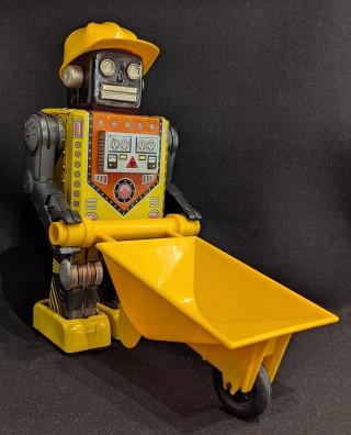 【大宮店OPEN記念】堀川玩具 電動ブリキ ビジーカートロボット
